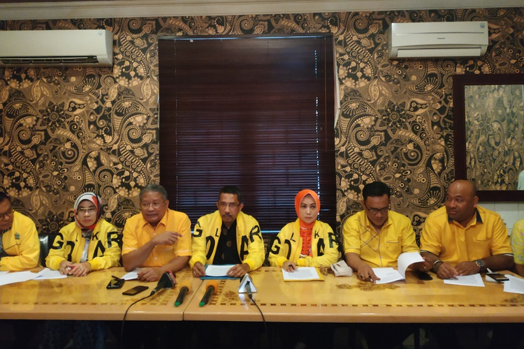 Wakil Sekretaris Jenderal (Wasekjen) Partai Golkar sekaligus Viktus Murin di Batik Kuring, Kompleks SCBD, Jakarta, Jumat (29/11/2019).