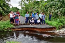Gorong-gorong Hanyut Dihantam Banjir, Akses Jalan di Aceh Jaya Putus  