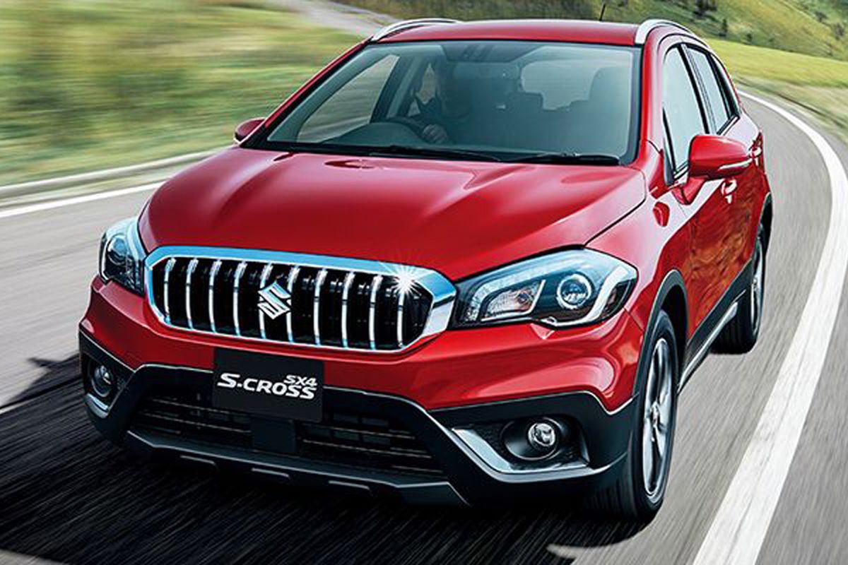 Suzuki S-Cross facelift, gril tampak makin besar.