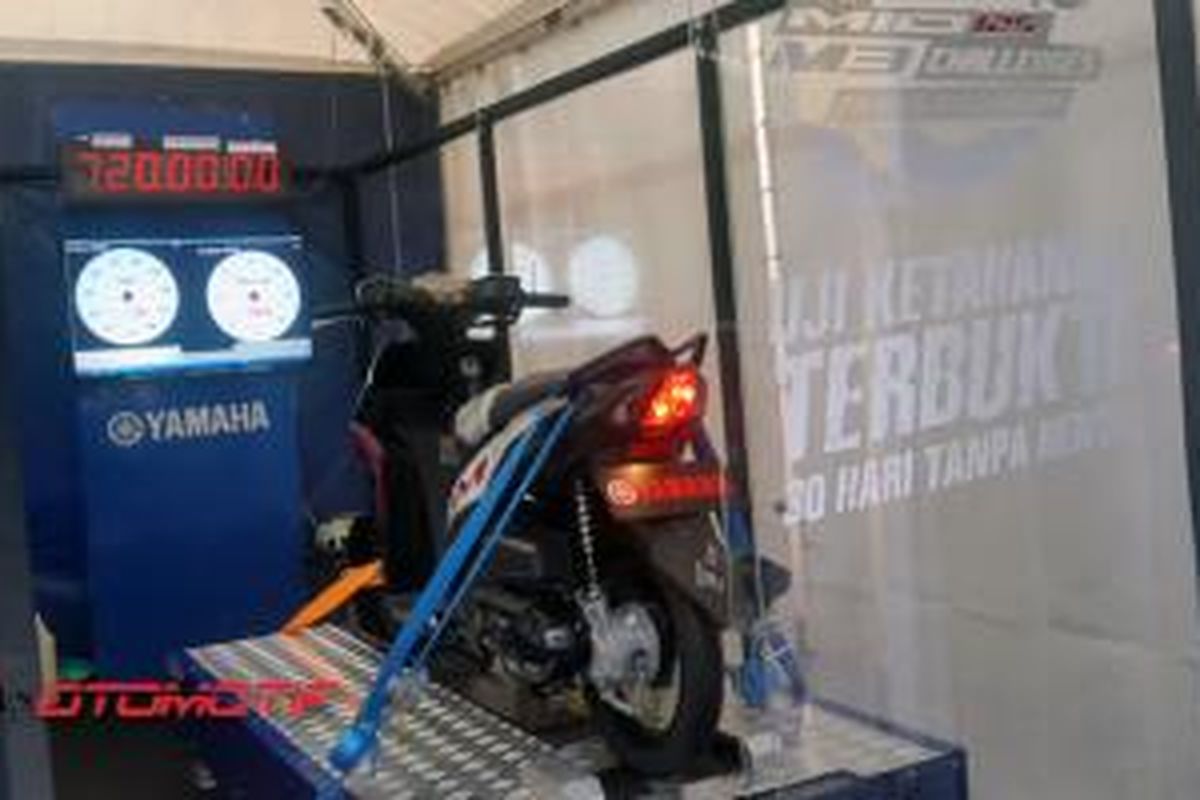 Uji ketahanan Yamaha Mio M3 bermesin Blue Core 125cc selama 720 jam atau 30 hari.
