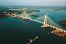 Mulai Tampak, Cantiknya Jembatan Pulau Balang di Kalimantan Timur