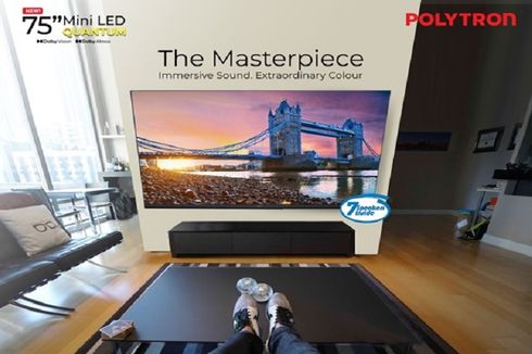 Polytron Punya Smart TV Spek Dewa Mini LED Quantum 75 Inch, Seperti Apa Kecanggihannya?