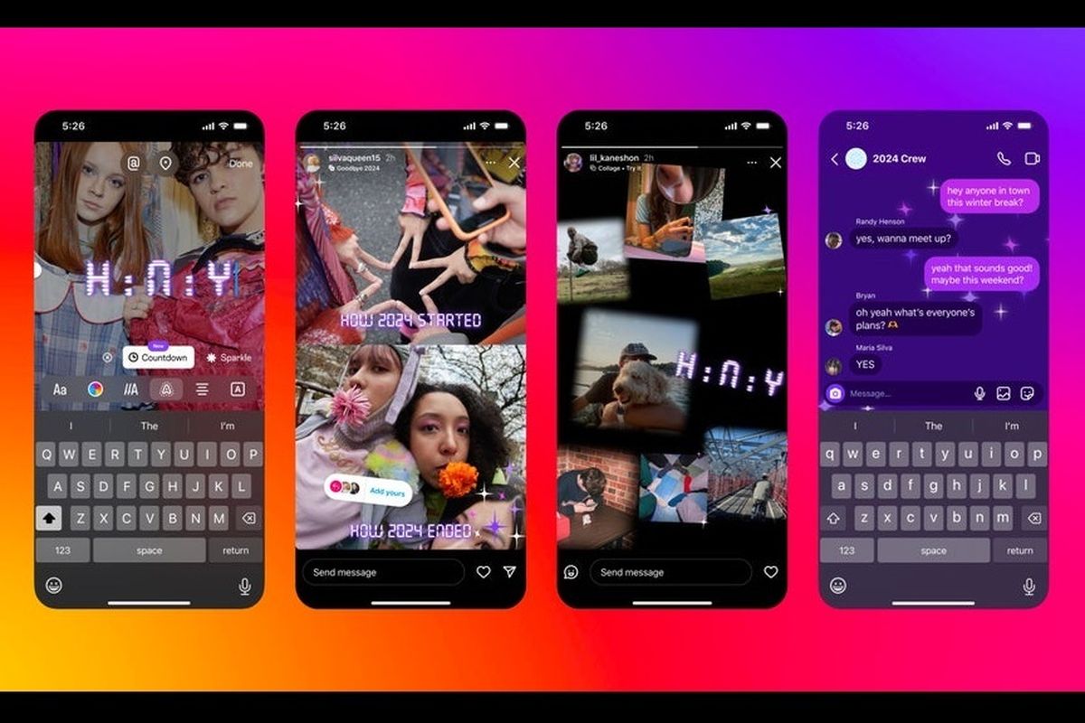 Instagram mengumumkan beberapa fitur edisi khusus akhir tahun 2024 dan tahun baru 2025.