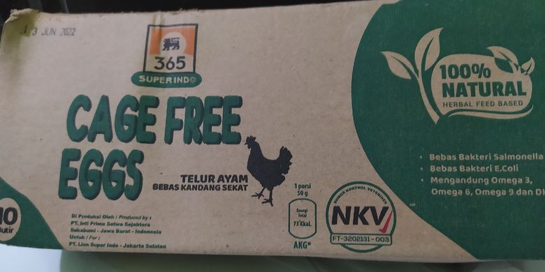 Super Indo secara resmi meluncurkan telur ayam bebas kandang sekat (Cage Free Eggs) merek 365 yang telah tersedia di semua gerai Super Indo pada 18 Mei 2022. 