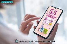 Watsons 5.5 Great Mall Sale, Diskon hingga 70 Persen untuk Produk Kesehatan dan Kecantikan
