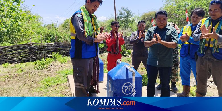 Penuhi Kebutuhan Air Bersih Desa Oelpuah Kupang, PTPP Buatkan Sumur Bor dan Reservoir Air