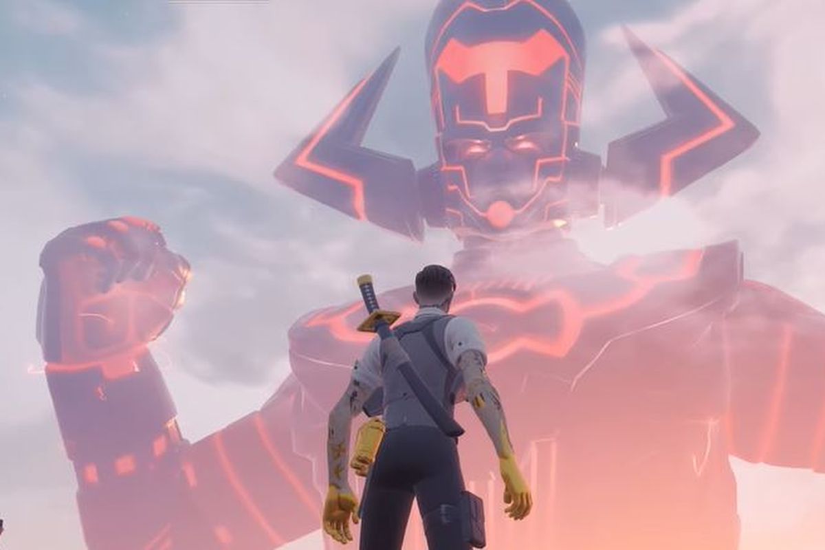 Pemain Fortnite dihadapkan dengan Galactus.