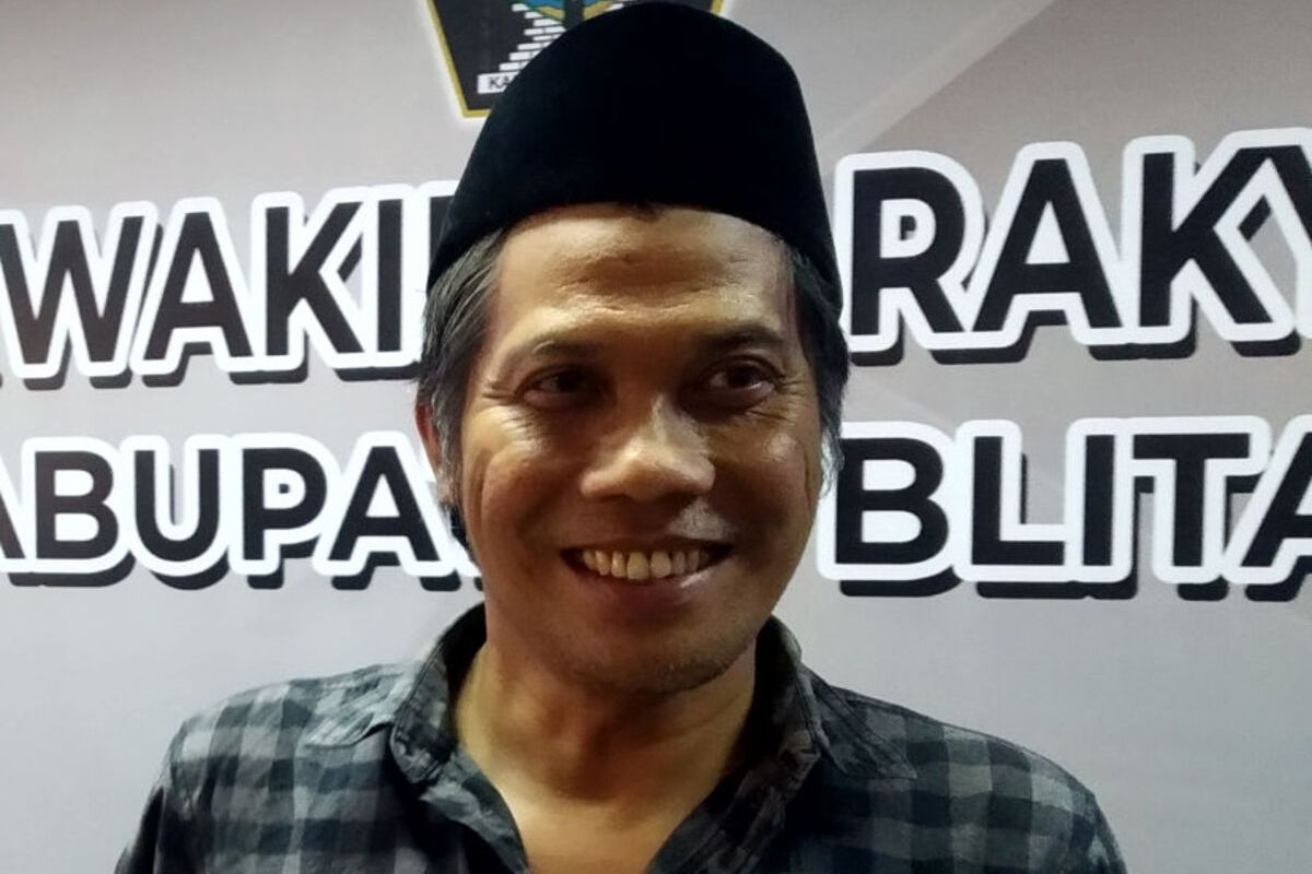 Ketua DPRD Kabupaten Blitar Suwito, Selasa (31/10/2023)