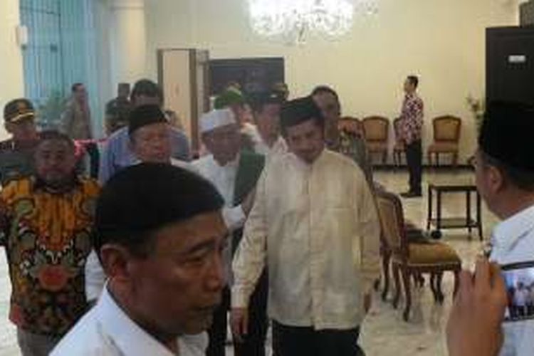 Perwakilan pendemo tiba di Kantor Wapres, untuk bertemu Jusuf Kalla, Jumat (4/11/2016).