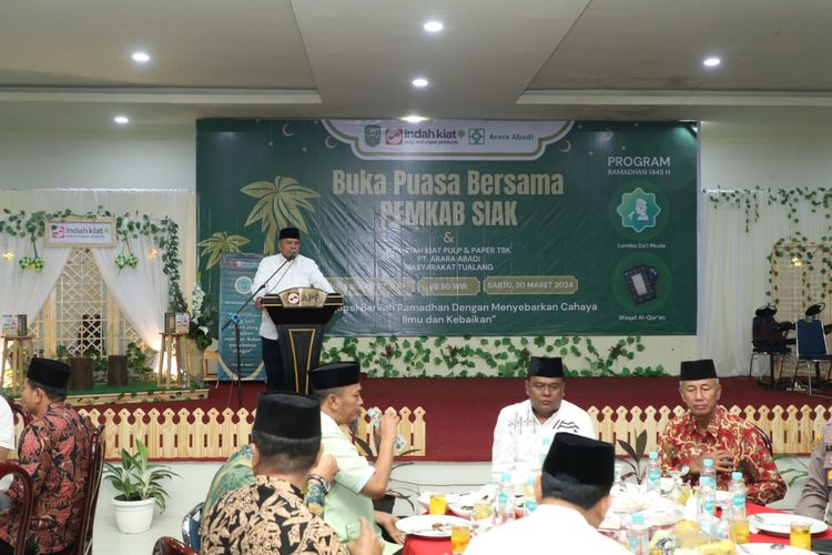 Bupati Kabupaten Siak Alfedri menyampaikan apresiasi tinggi terhadap pelaksanaan program Ramadhan oleh PT IKPP 