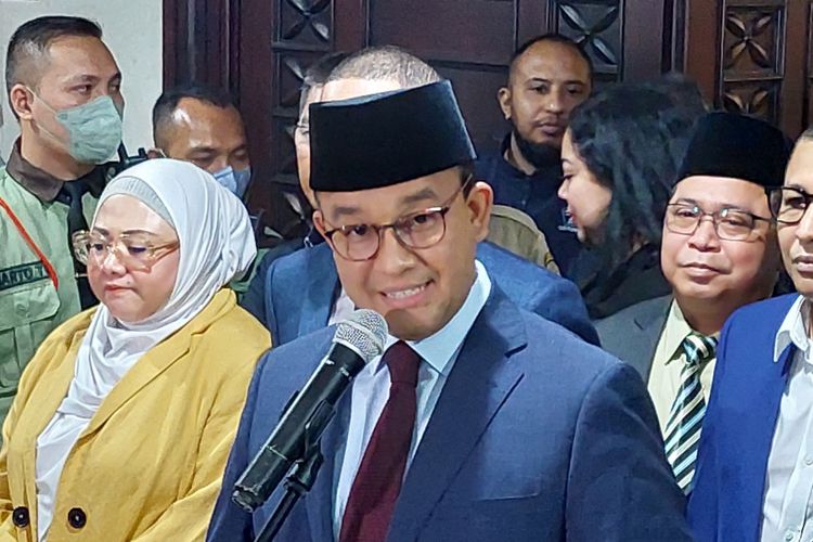 Gubernur DKI Jakarta Anies Baswedan ketika ditemui di Gedung DPRD DKI Jakarta, Jakarta Pusat, Selasa (13/9/2022).
