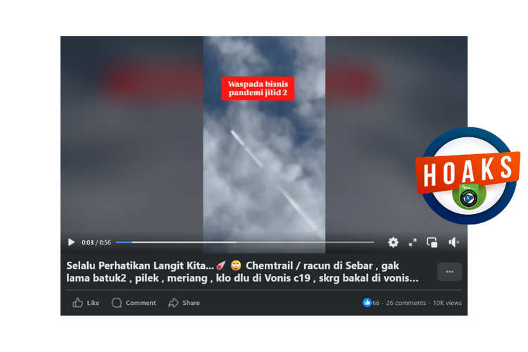 Hoaks, TBC disebarkan lewat langit menggunakan pesawat