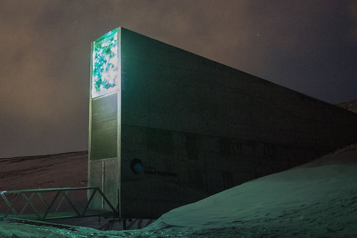 Pintu masuk Lumbung Benih Global di Svalbard