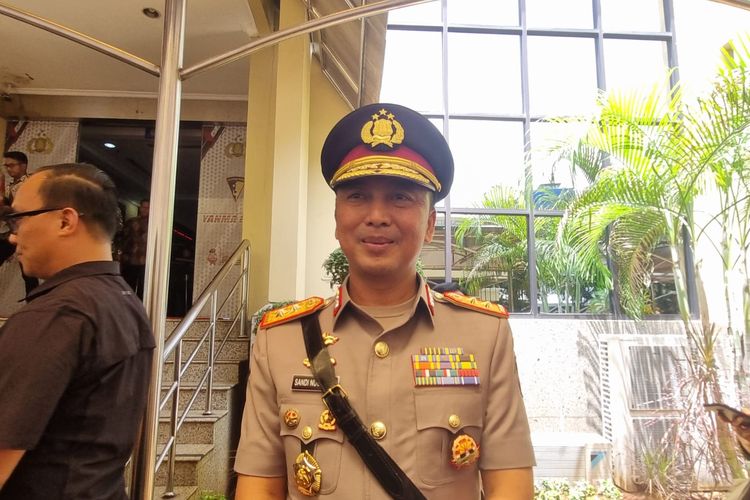 Kepala Divisi Humas Polri Irjen Sandi Nugroho di Mabes Polri, Jakarta, Jumat (31/3/2023).
