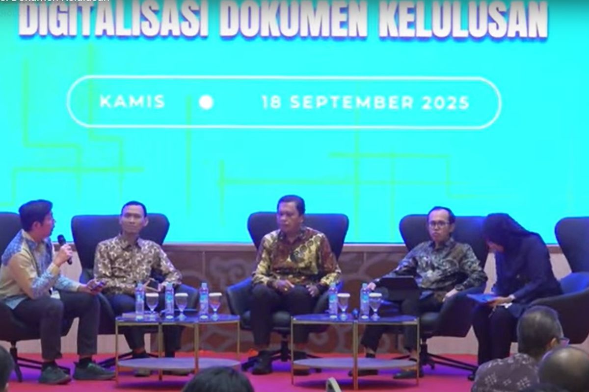 Sosialisasi digitalisasi dokumen kelulusan pada Kamis (18/9/2025).
