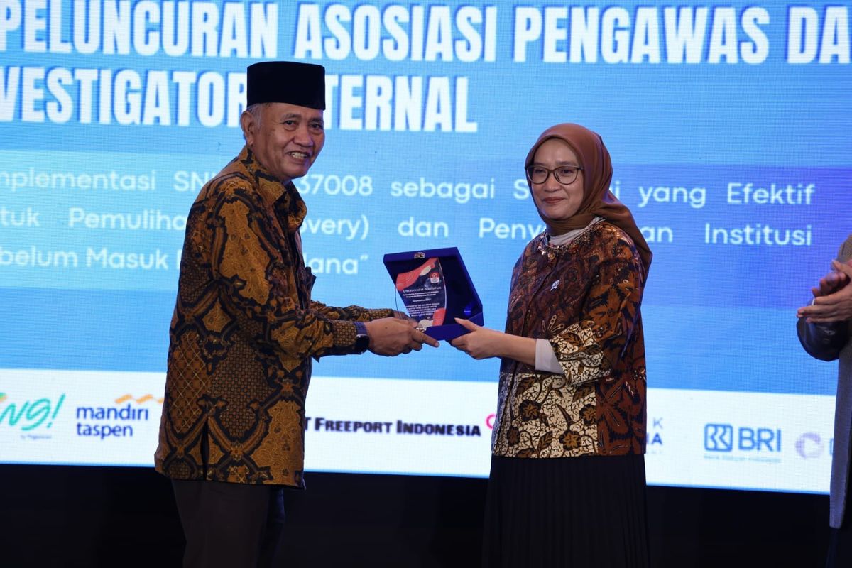 Menteri Pendayagunaan Aparatur Negara dan Reformasi Birokrasi (PANRB) Rini Widyantini dalam acara Peluncuran Resmi Perkumpulan APII di Jakarta, Senin (23/2/2026).
