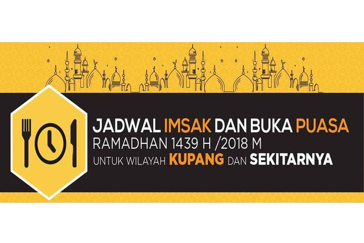 Jadwal imsak dan buka puasa di Kupang.