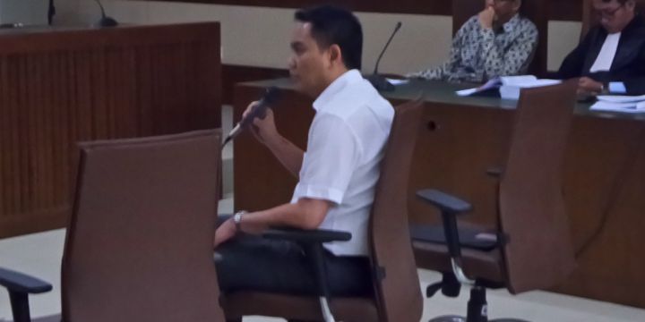 Anggota Fraksi Partai Golkar Fayakhun Andriadi bersaksi di Pengadilan Tipikor Jakarta, Rabu (31/1/2018).