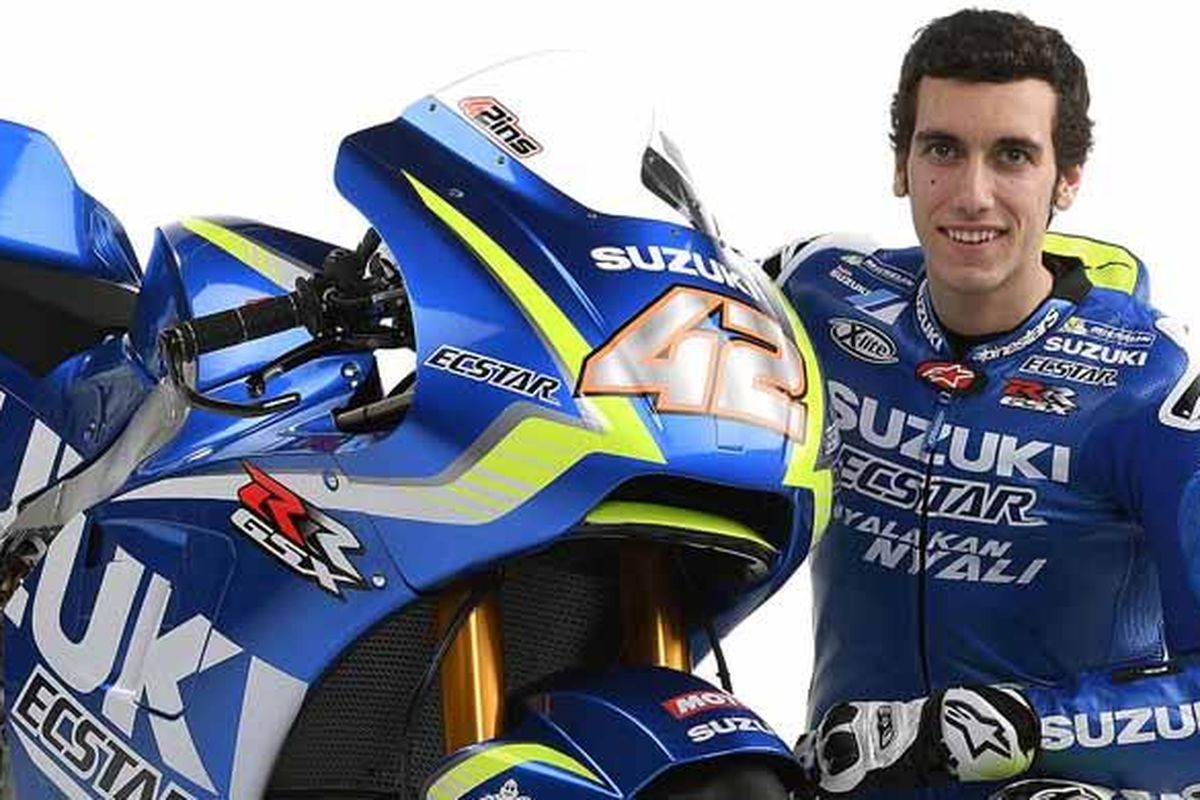 Pebalap Suzuki Ecstar Alex Rins.