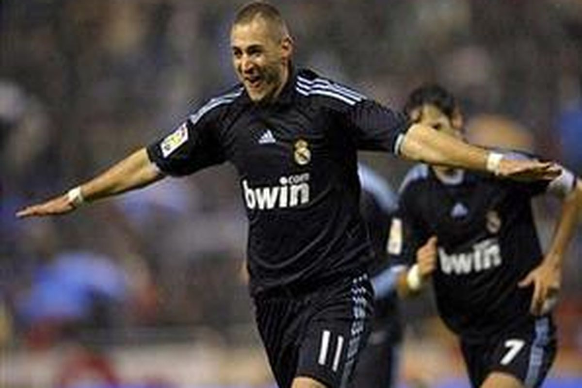 Penyerang Real Madrid, Karim Benzema.
