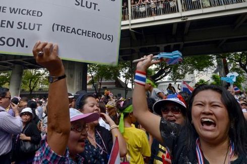 Pemrotes Antipemerintah Thailand Incar Empat Kementerian 