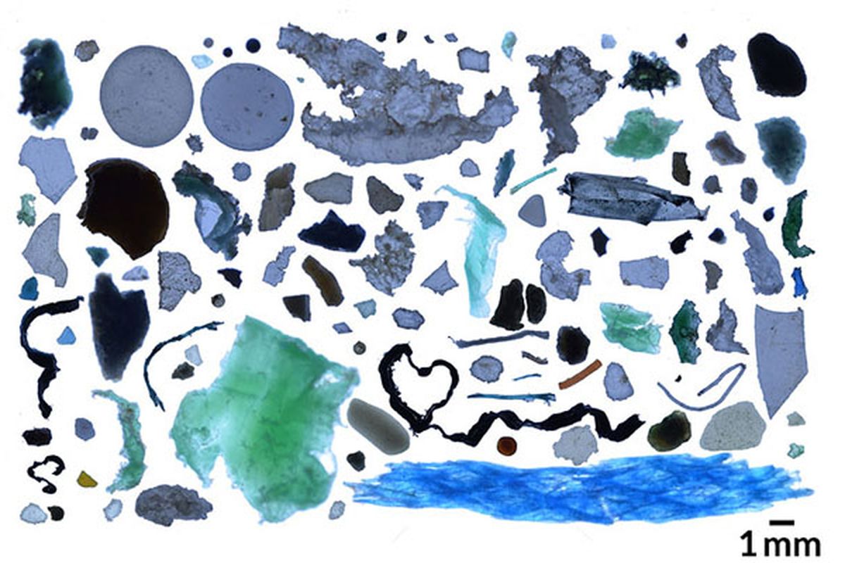Frakmen plastik di lautan Arktik