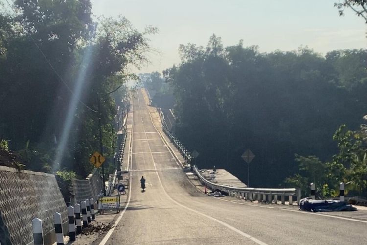 Jembatan Bubong, Putat, Patuk, Gunungkidul. Jumat (26/1/2024)