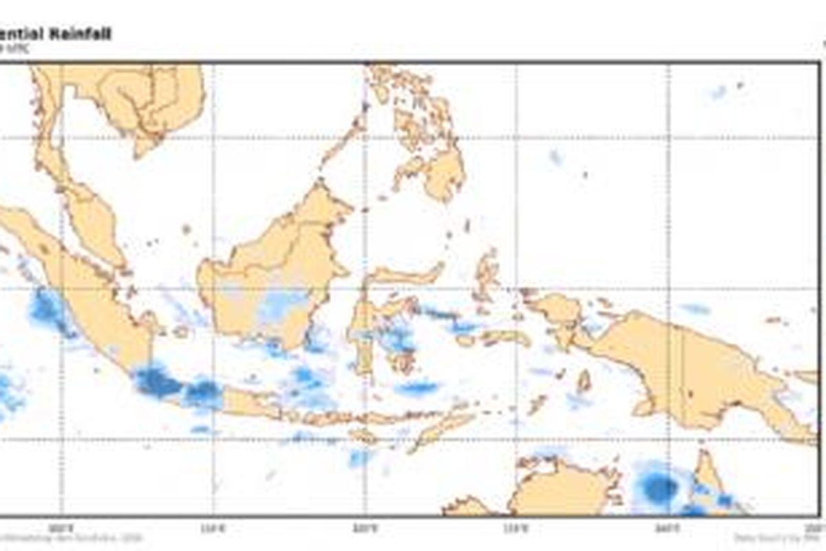 Cita potensi hujan di wilayah Indonesia, Senin (10/3/2014) pukul 07.00 WIB.