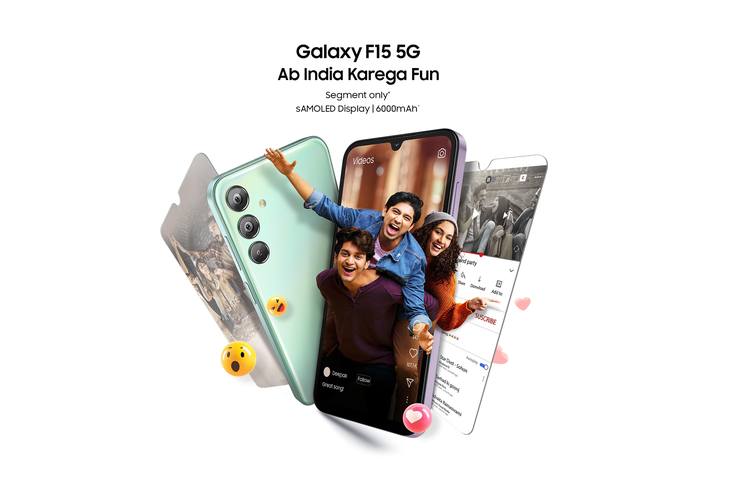 Samsung Galaxy F15 resmi di India.