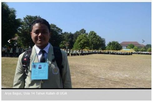 Berusia 14 Tahun, Arya Bagus Jadi Mahasiswa Termuda UGM