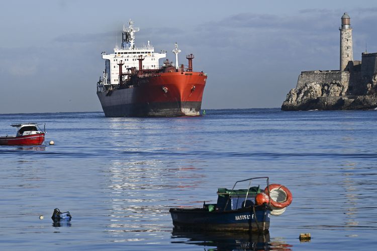 Pastorita, sebuah kapal tanker LPG/kimia yang berlayar di bawah bendera Kuba, tiba di pelabuhan Havana pada 9 Februari 2026.