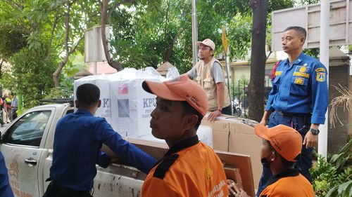 Kawal Pengamanan TPS, Polres Metro Jakpus Terjunkan 788 Personel Gabungan