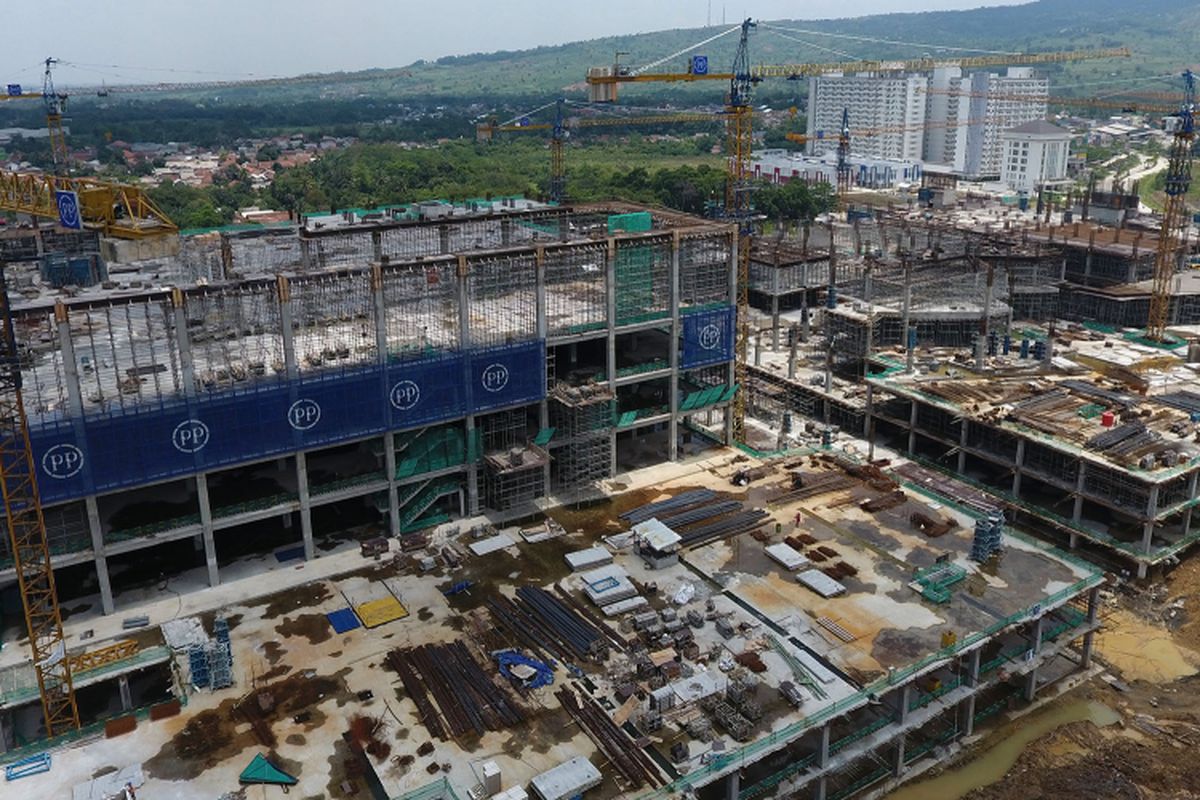 Lokasi pembangunan proyek AEON Mall di kawasan Sentul City, Bogor.