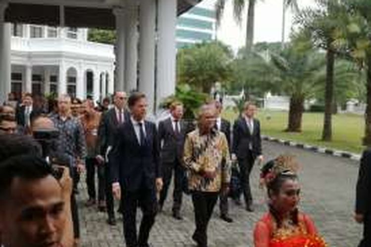 Perdana Menteri Belanda Mark Rutte bersama Gubernur Jateng Ganjar Pranowo