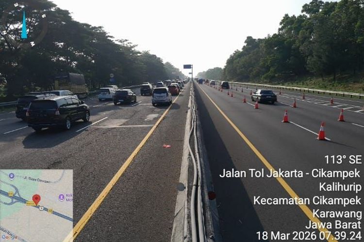 Menjelang Puncak Mudik 2026, Jasa Marga Berlakukan Contraflow dan One Way di Tol Japek