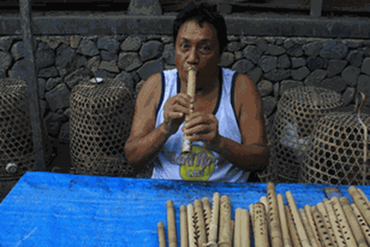 Desa adat Tenganan sebagai salah satu obyek wisata di Kabupaten Karangasem, Bali.