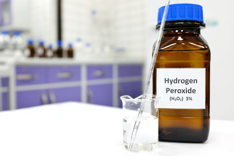 Ilustrasi hidrogen peroksida.