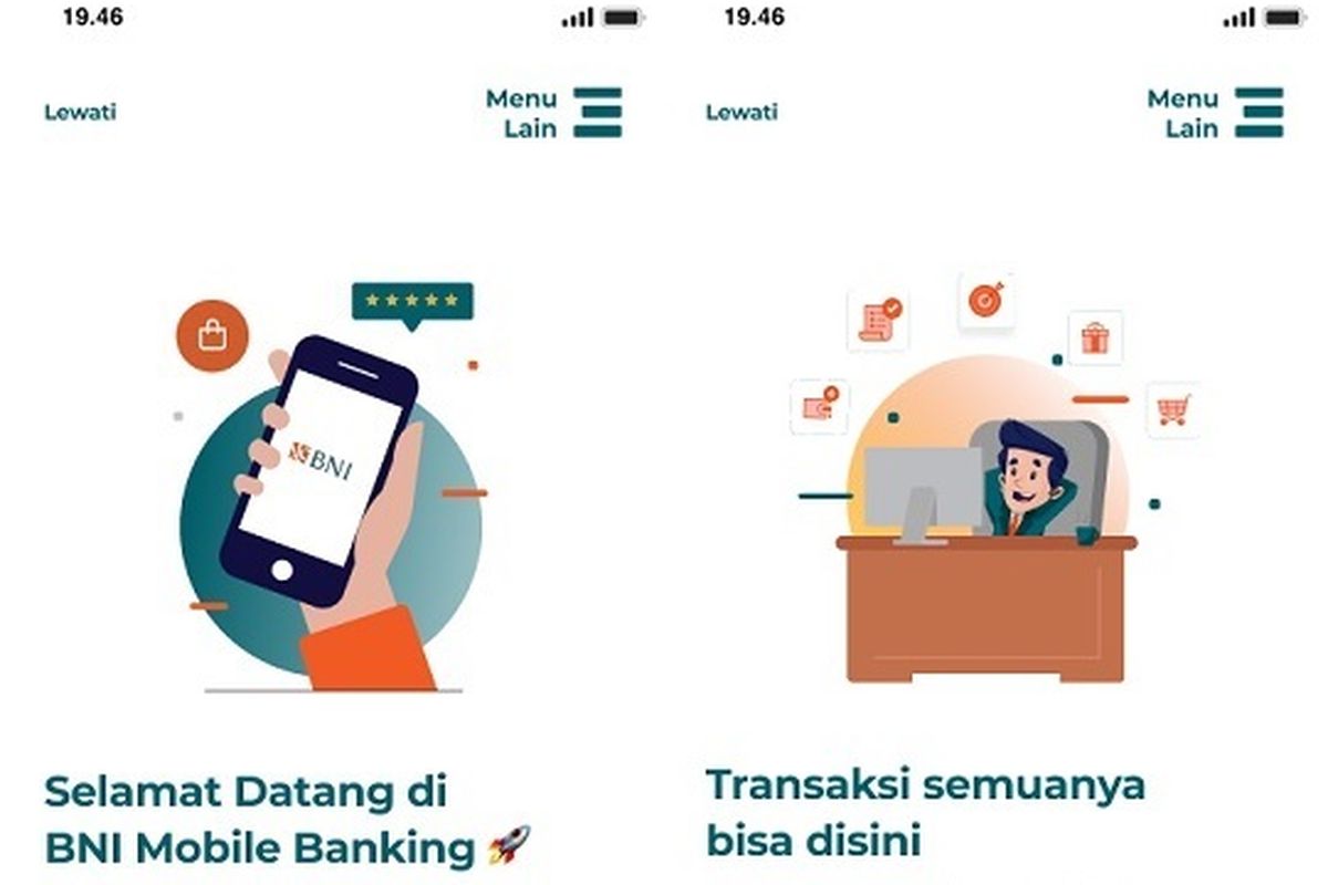 Cara login BNI Mobile Banking di HP baru.