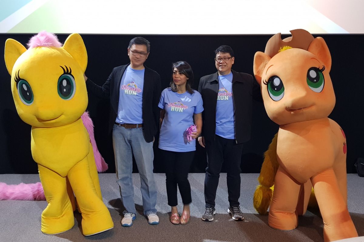 Konferensi pers My Little Pony Friendship Run 2018, PIK Avenue, Jakarta Utata, Selasa (10/7/2018).