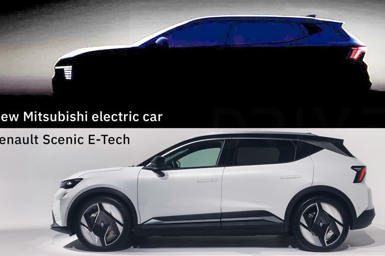 Siluet mobil listrik Mitsubishi untuk pasar Eropa