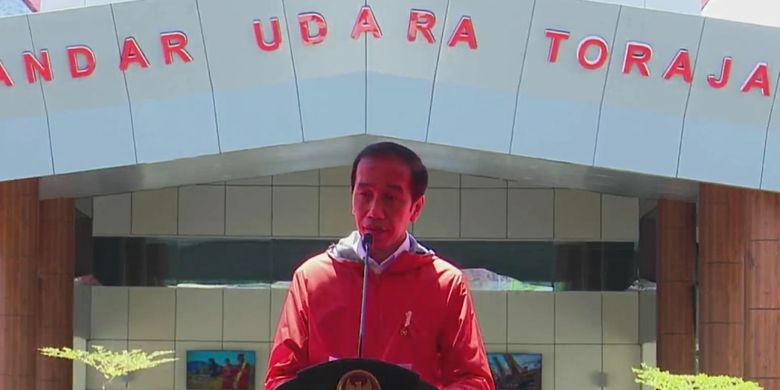 Indonesia's President Joko Widodo inaugurates South Sulawesi's Toraja Airport and East Nusa Tenggara's Pantar Airport on Thursday, March 18.  