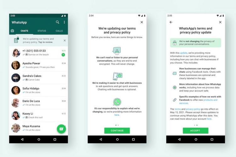WhatsApp Ingatkan Pengguna soal Kebijakan Baru yang Berlaku 15 Mei Halaman  all - Kompas.com