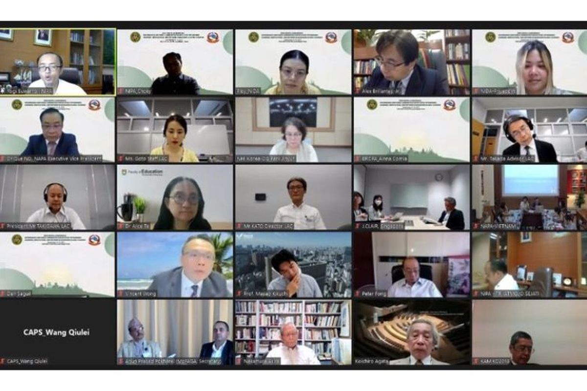  67th Executive Council Meeting EROPA yang diselenggarakan secara virtual, Selasa (13/9/2022).