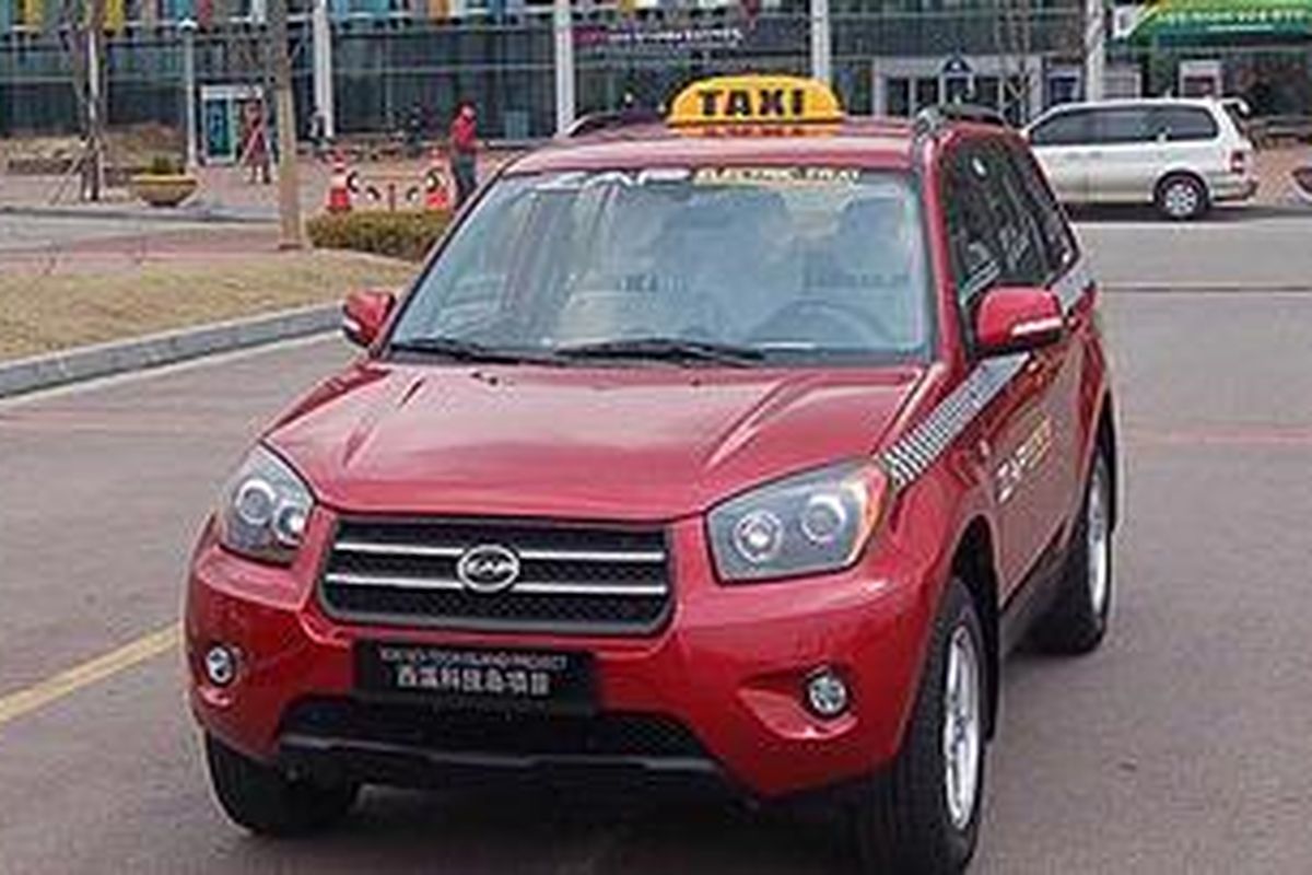 Taksi listrik di Seoul