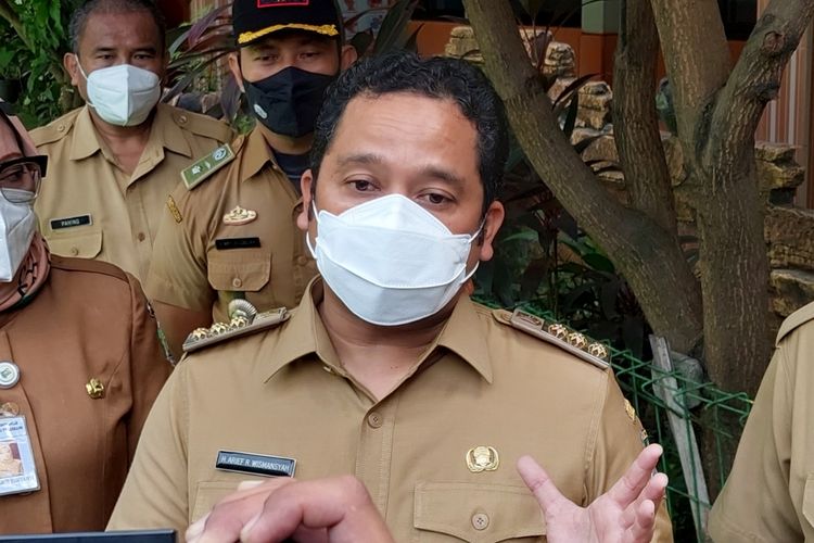 Wali Kota Tangerang Arief R Wismansyah saat ditemui di SDN Pasar Baru 1, Kota Tangerang, Senin (25/11/2021).