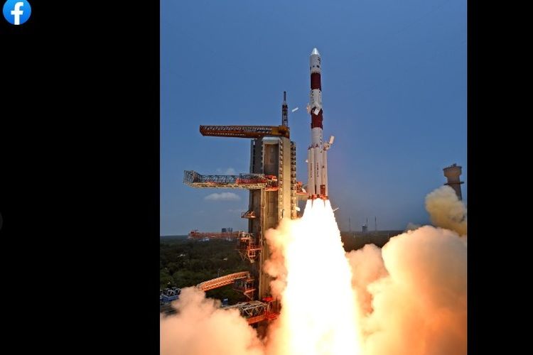 Tangkapan layar pesawat luar angkasa India, Aditya-L1 yang diluncurkan ke Matahari pada Sabtu (2/9/2023).