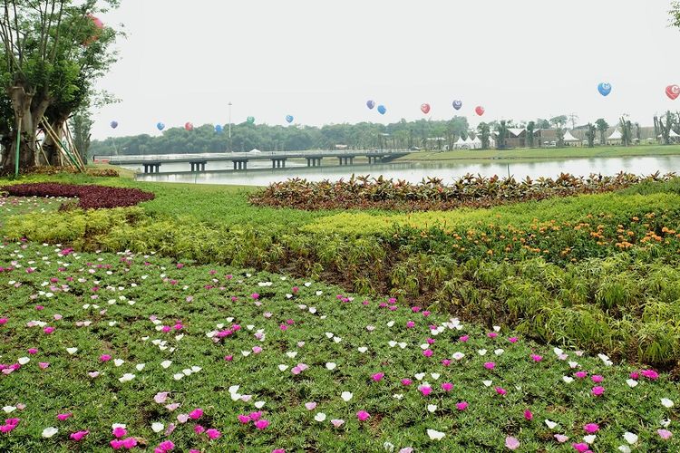 Taman kota seluas 100 hektar di kota baru Meikarta, Cikarang