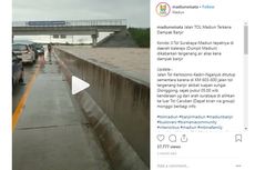 Viral, Sejumlah Video Banjir Menerjang Jalan Tol Madiun, Tol Ngawi-Kertosono Ditutup