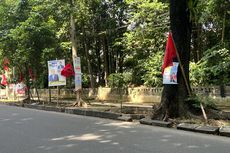 Spanduk Caleg Dipaku di Pohon di Jalan Ahmad Yani Bogor