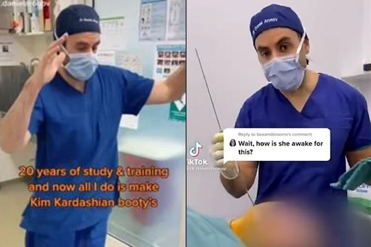 Dr Daniel Aronov berbagi video menari dan rekaman ketika melakukan prosedur operasi pada pasien di sosial medianya.